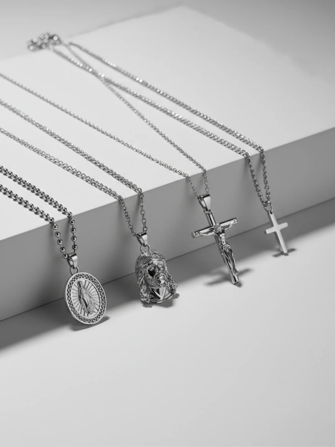 CHRISTIAN CHAIN SET | Silver - Image 3
