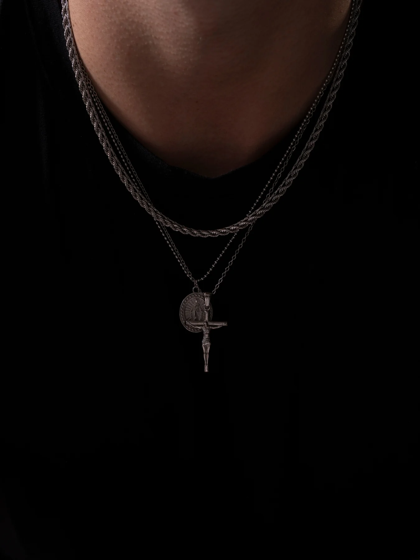 CHRISTIAN CHAIN SET | Silver - Image 4