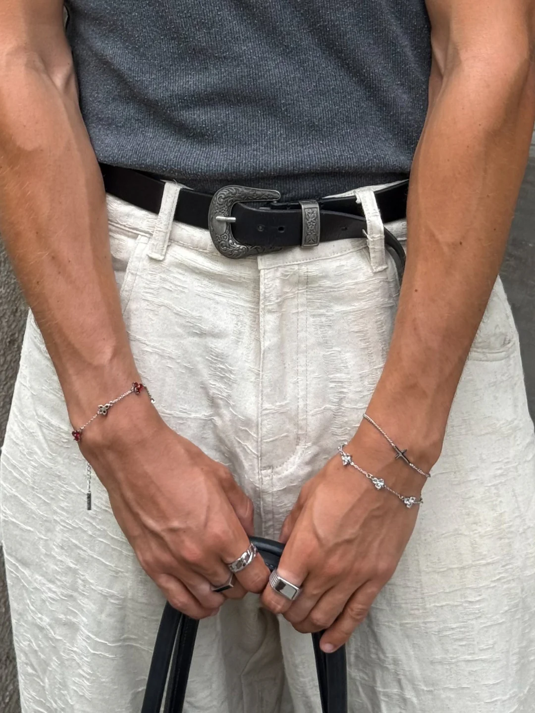 CLOVER BRACELET SET | Silver - Image 3