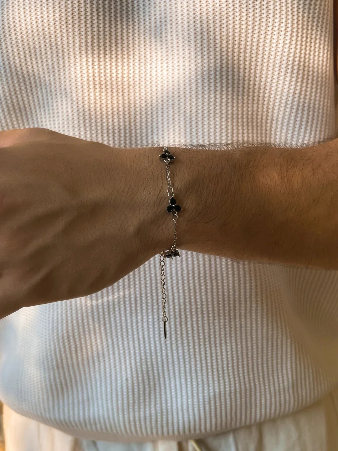 CLOVER BRACELET SET | Silver - Image 6