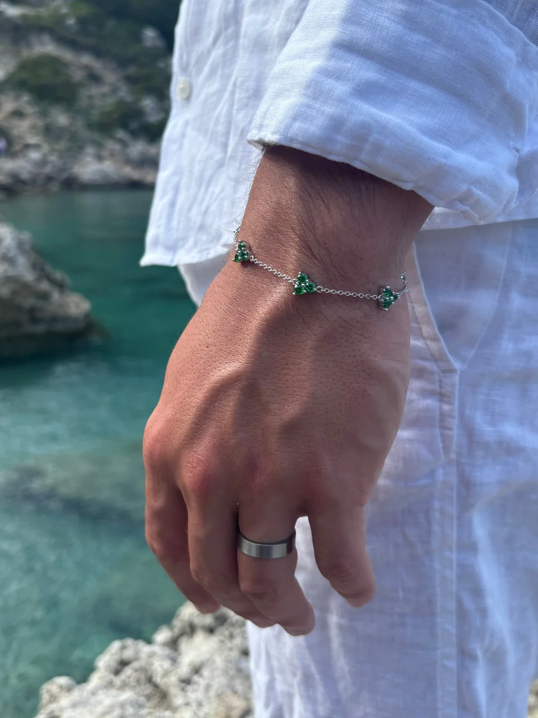 CLOVER BRACELET SET | Silver - Image 8