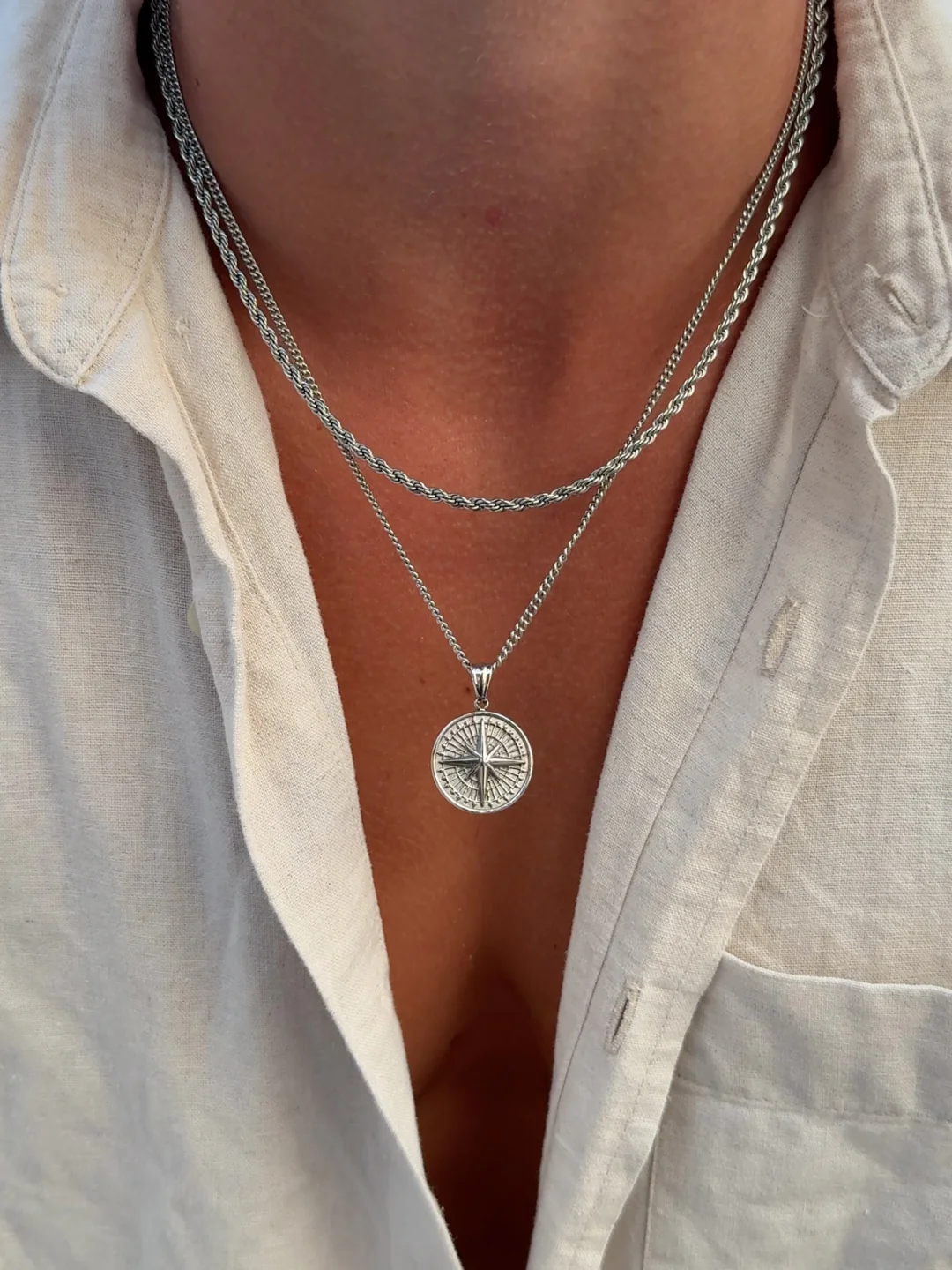 COMPASS CHAIN | Silver - Image 5