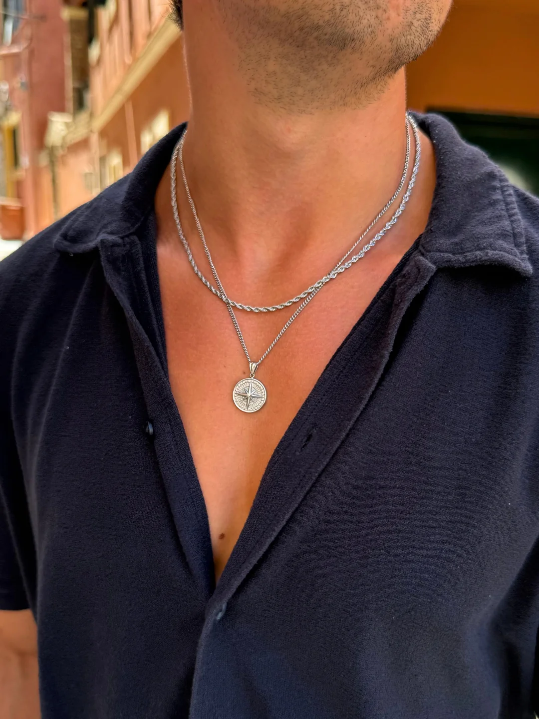COMPASS CHAIN | Silver - Image 7