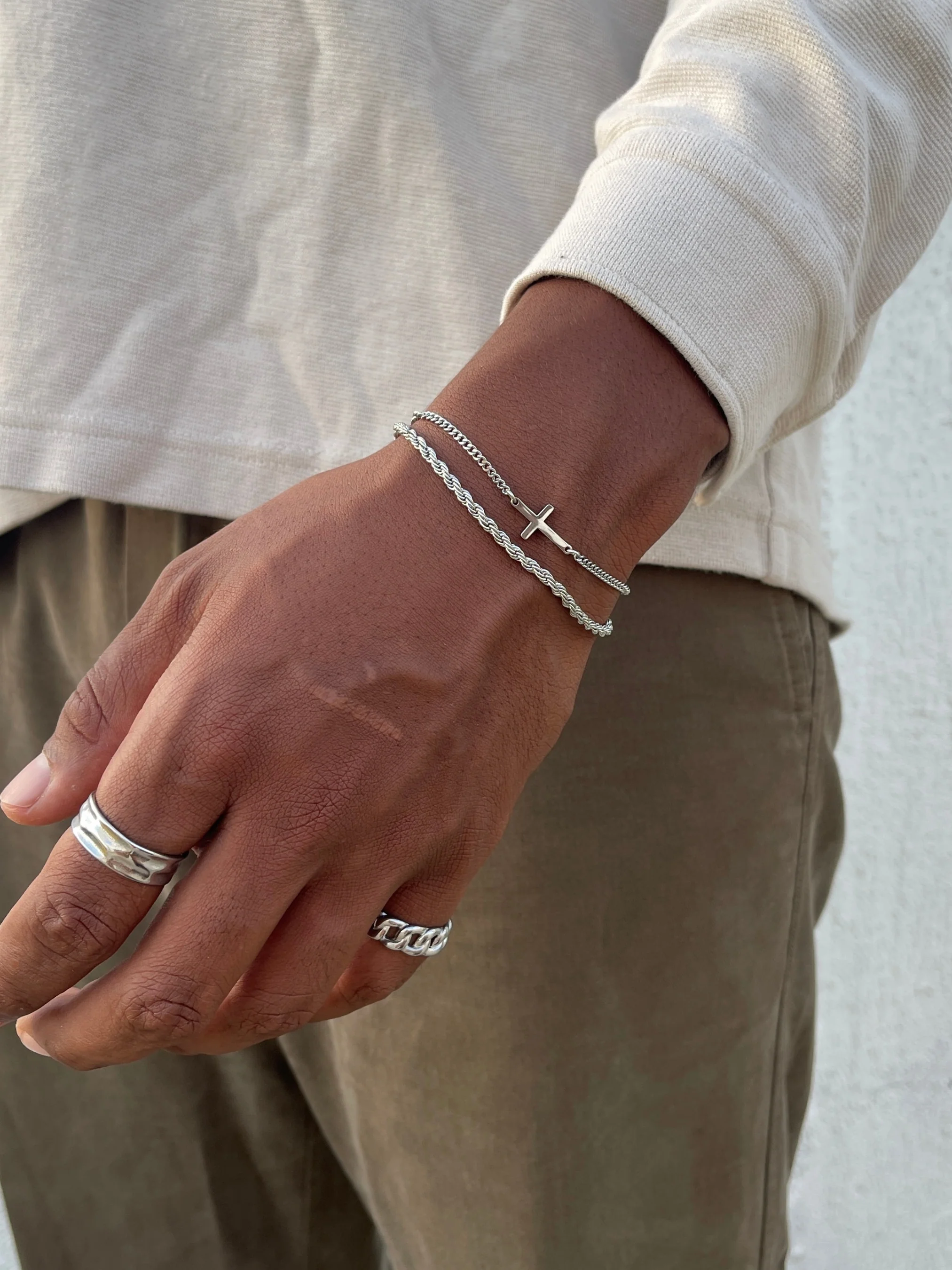 CROSS BRACELET | Silver - Image 2