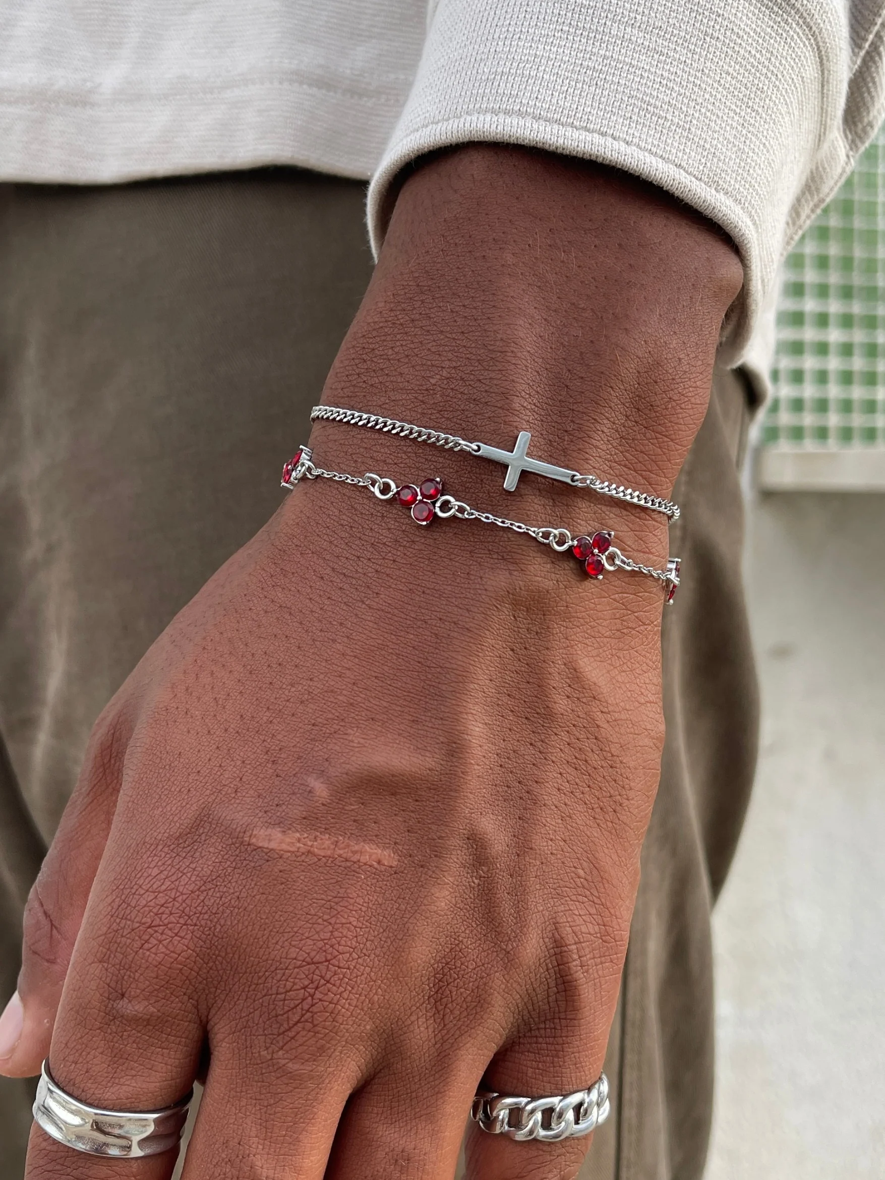 CROSS BRACELET | Silver - Image 7
