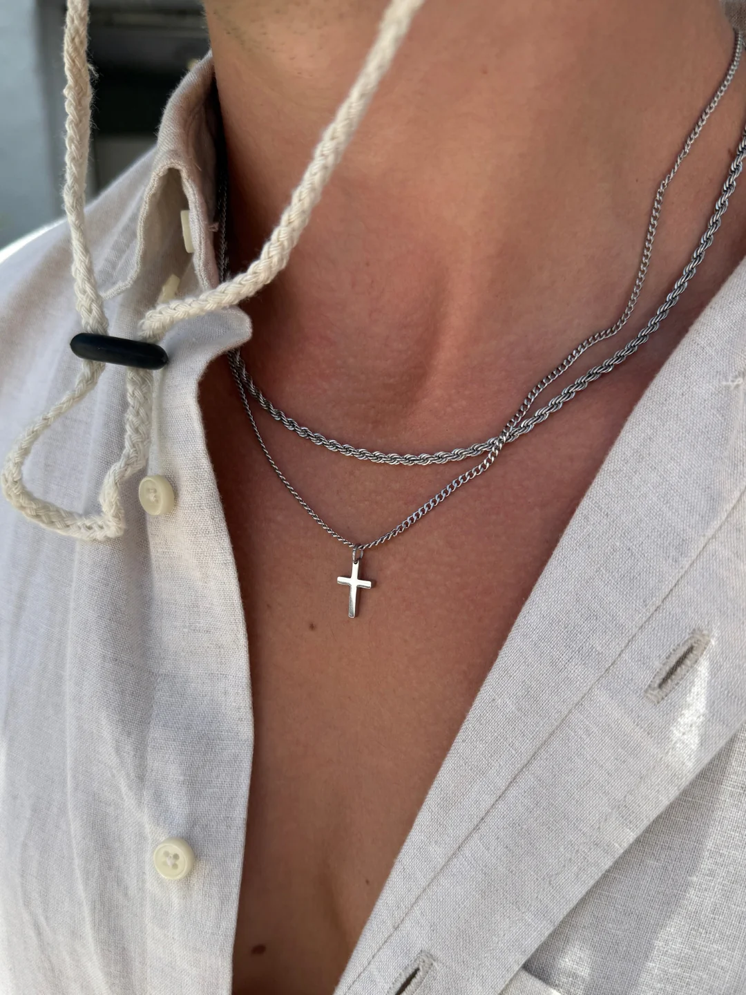 CROSS X ROPE 3MM SET | Silver - Image 3