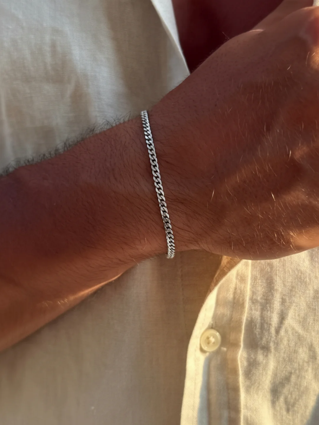 CUBAN BRACELET 3MM | Silver - Image 5