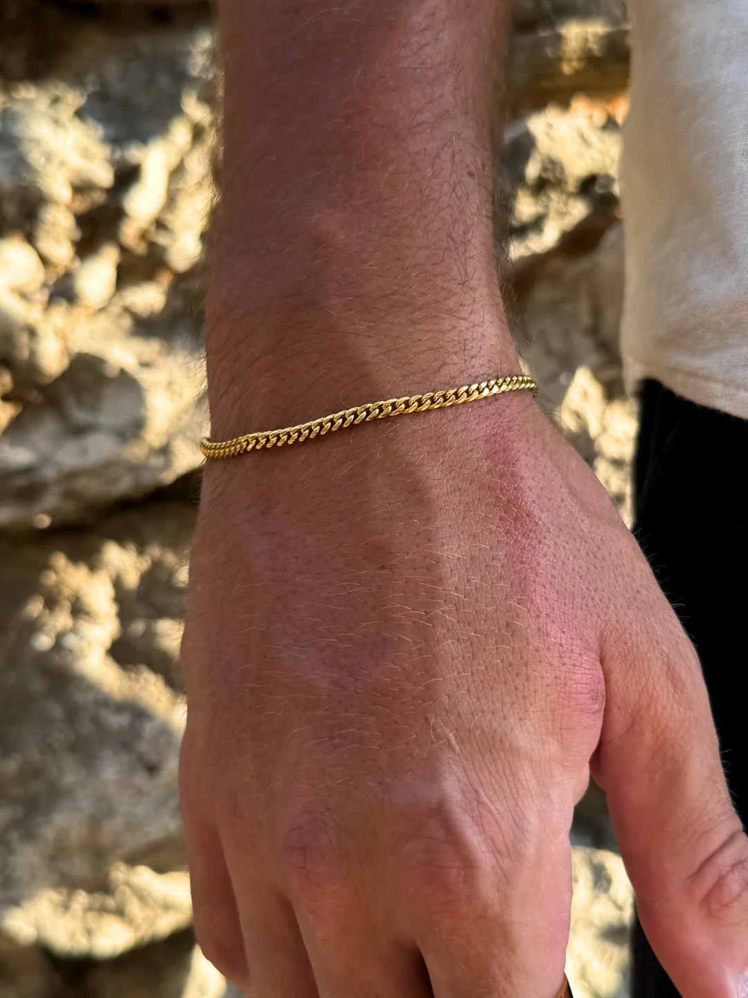 CUBAN BRACELET 3MM | 18K Gold - Image 4