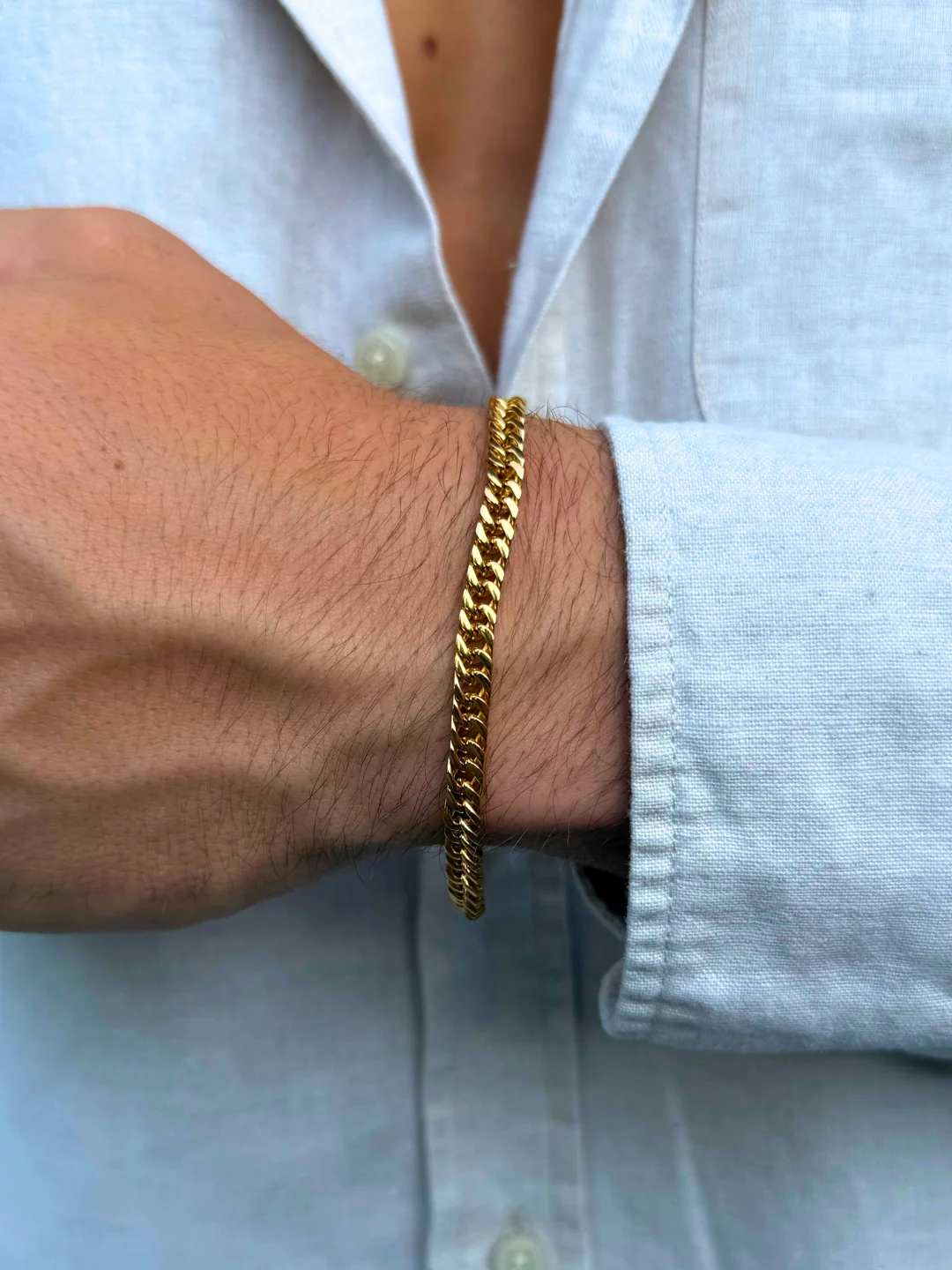 CUBAN BRACELET 5MM | 18K Gold - Image 4