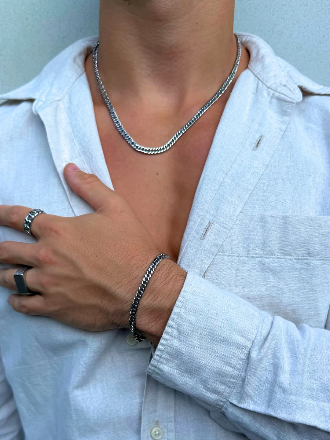 CUBAN CHAIN 5MM | Silver - Image 5
