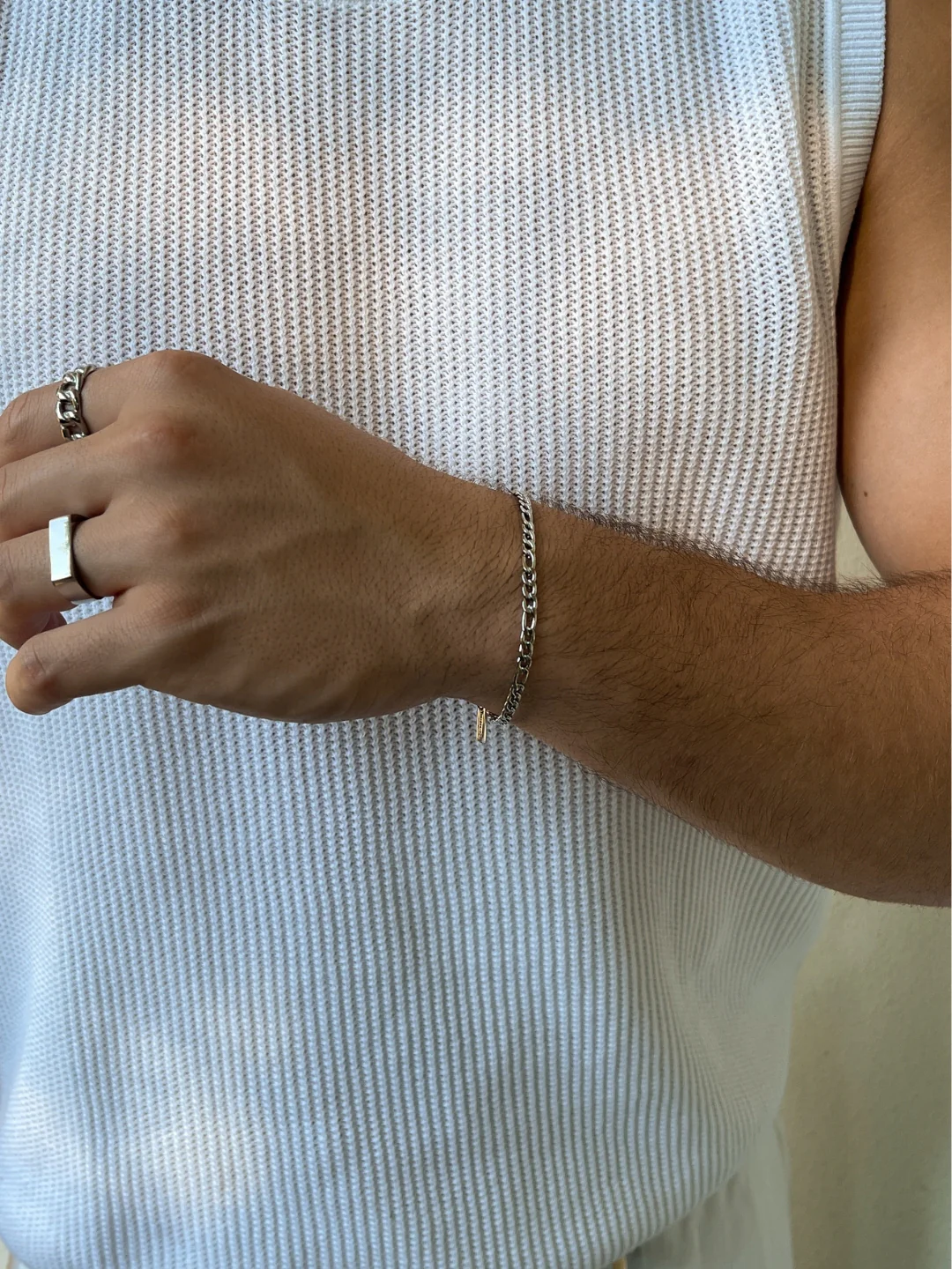 FIGARO BRACELET 3MM | Silver - Image 5
