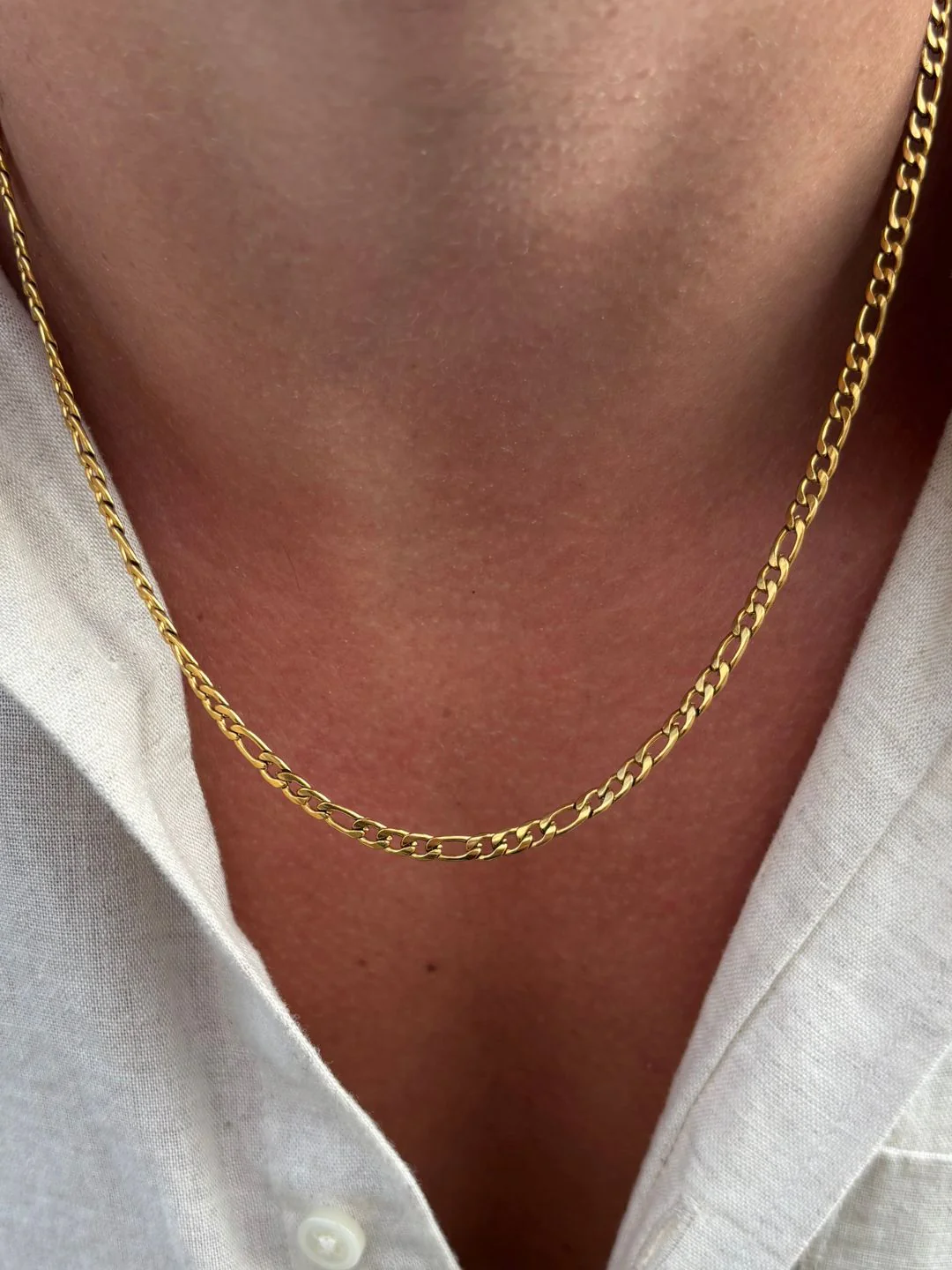FIGARO CHAIN 3MM | 18K Gold - Image 4