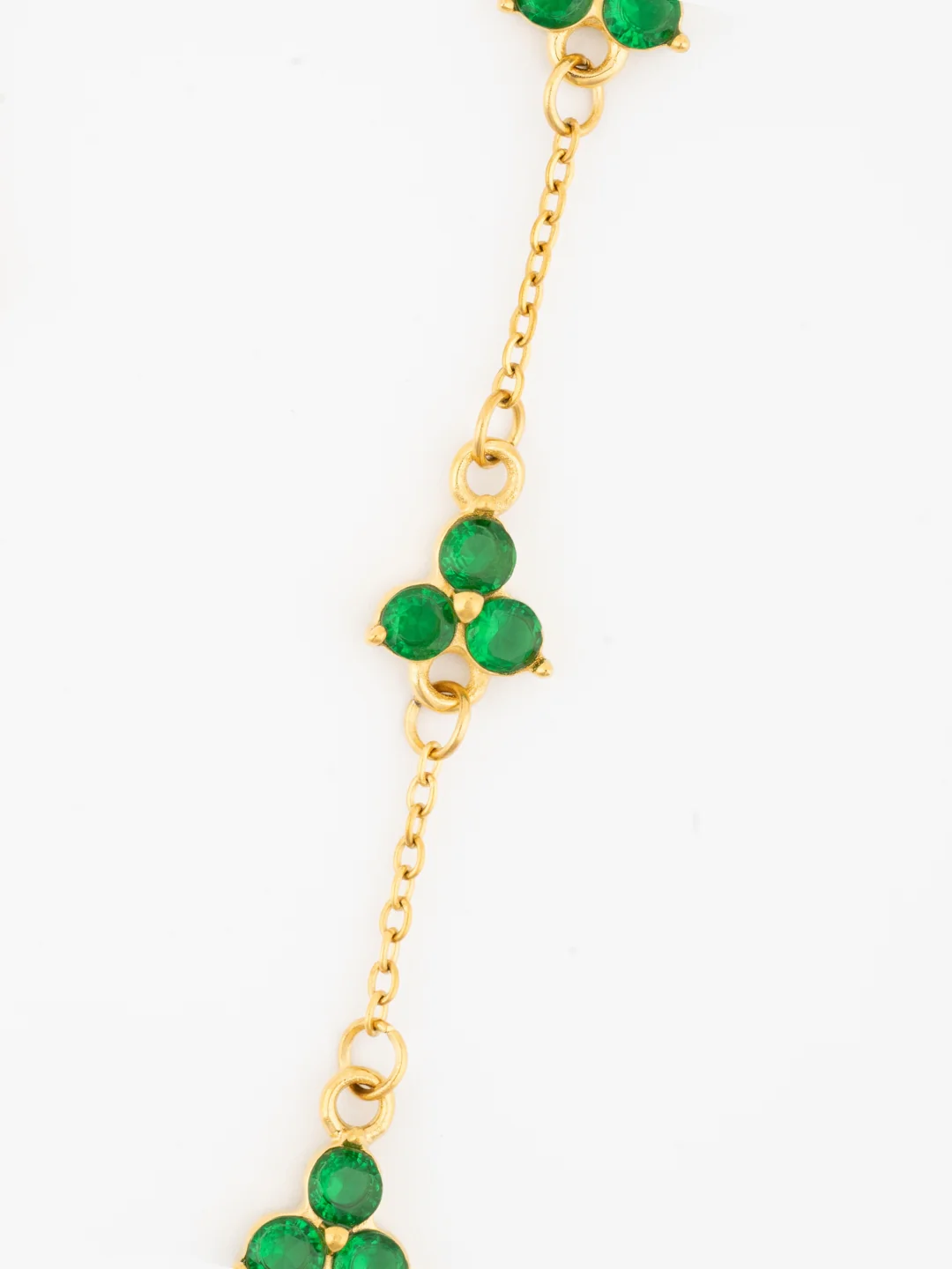 GREEN CLOVER BRACELET | 18K Gold - Image 5