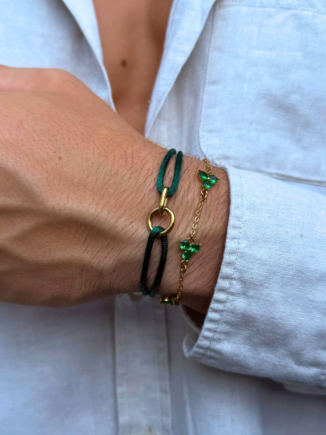GREEN UNITY BRACELET | 18K Gold - Image 2