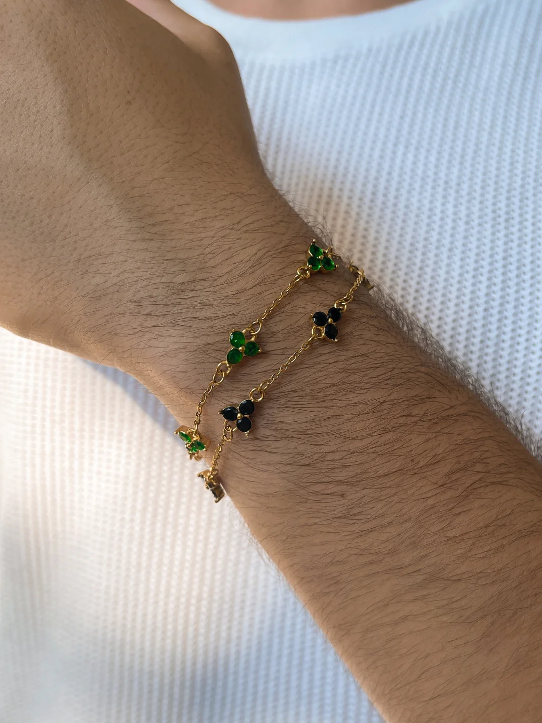 MIDNIGHT CLOVER BRACELET | 18K Gold - Image 9
