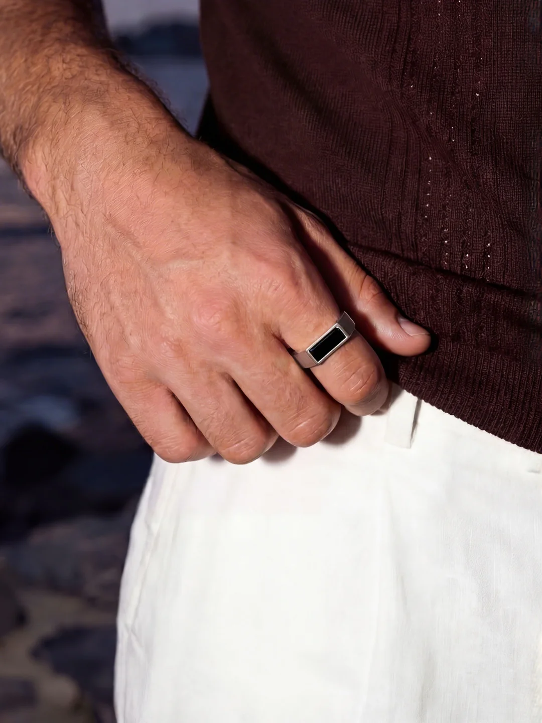 MIDNIGHT COMO RING | Silver - Image 4