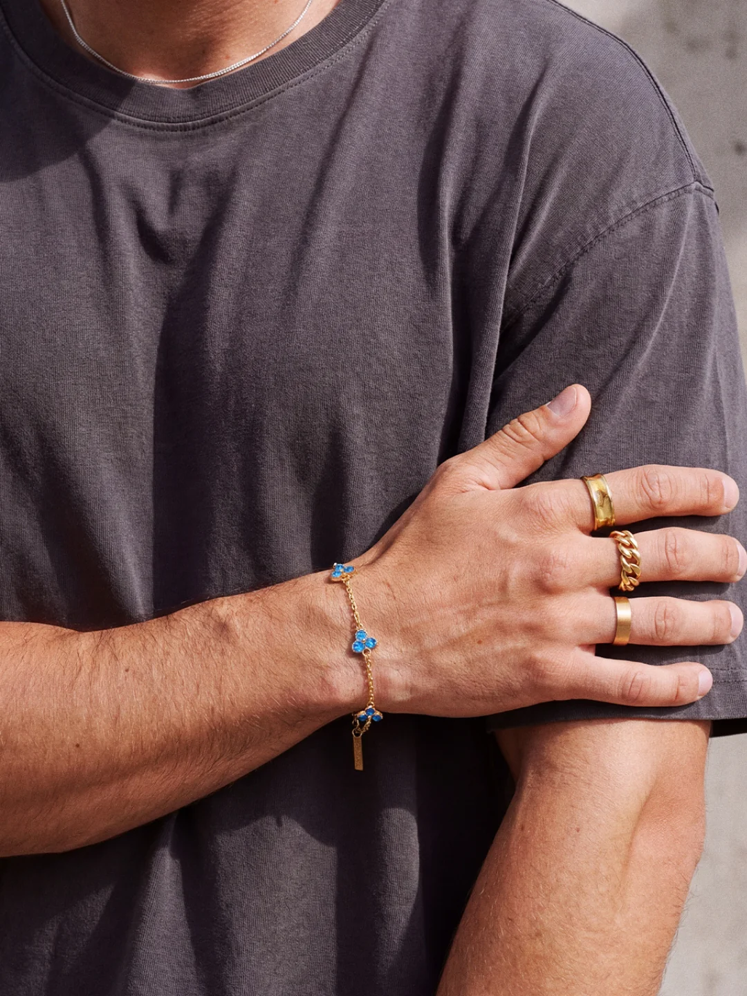 OCEAN CLOVER BRACELET | 18K Gold - Image 4