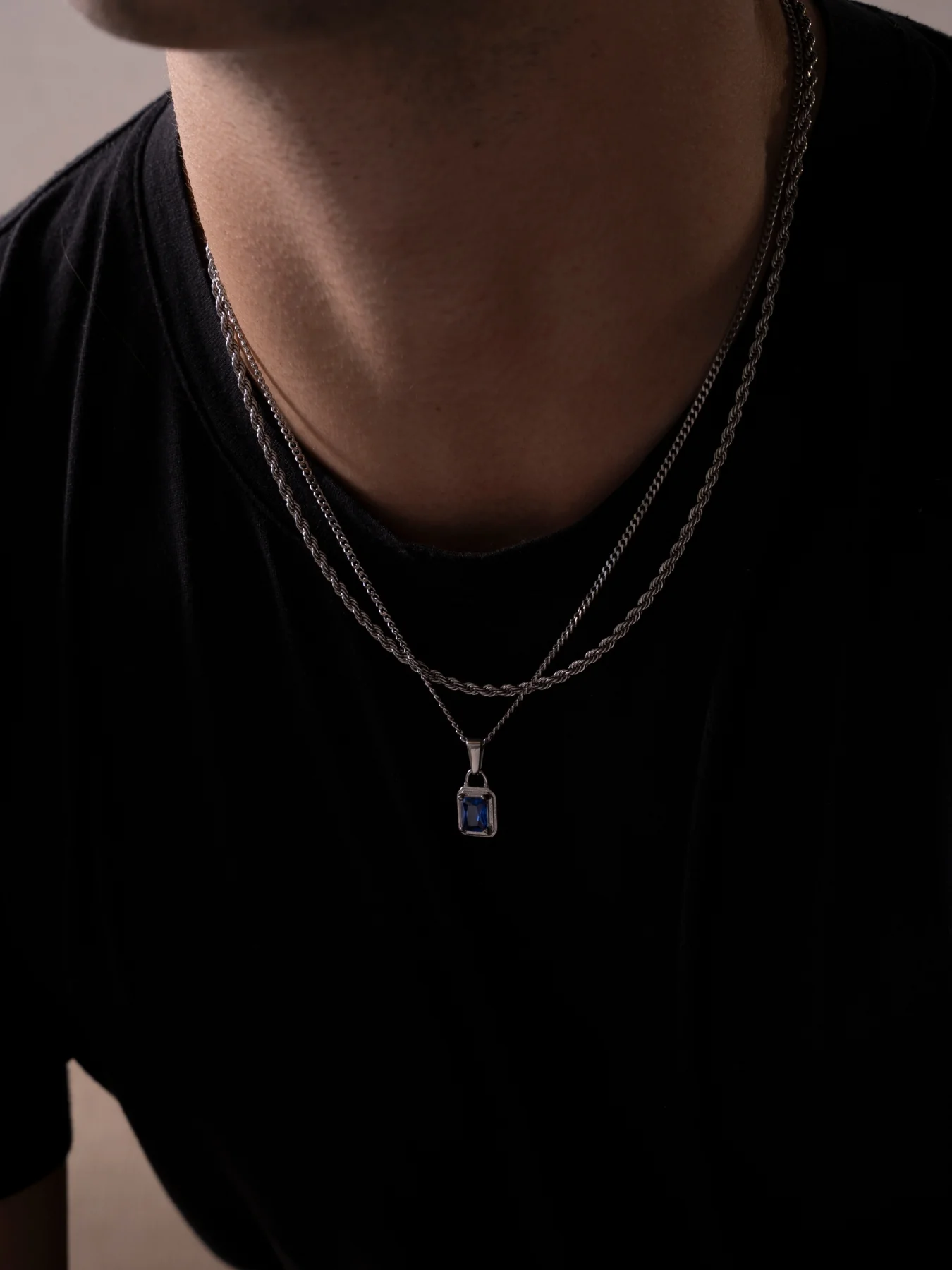OCEAN GEMSTONE CHAIN | Silver - Image 6