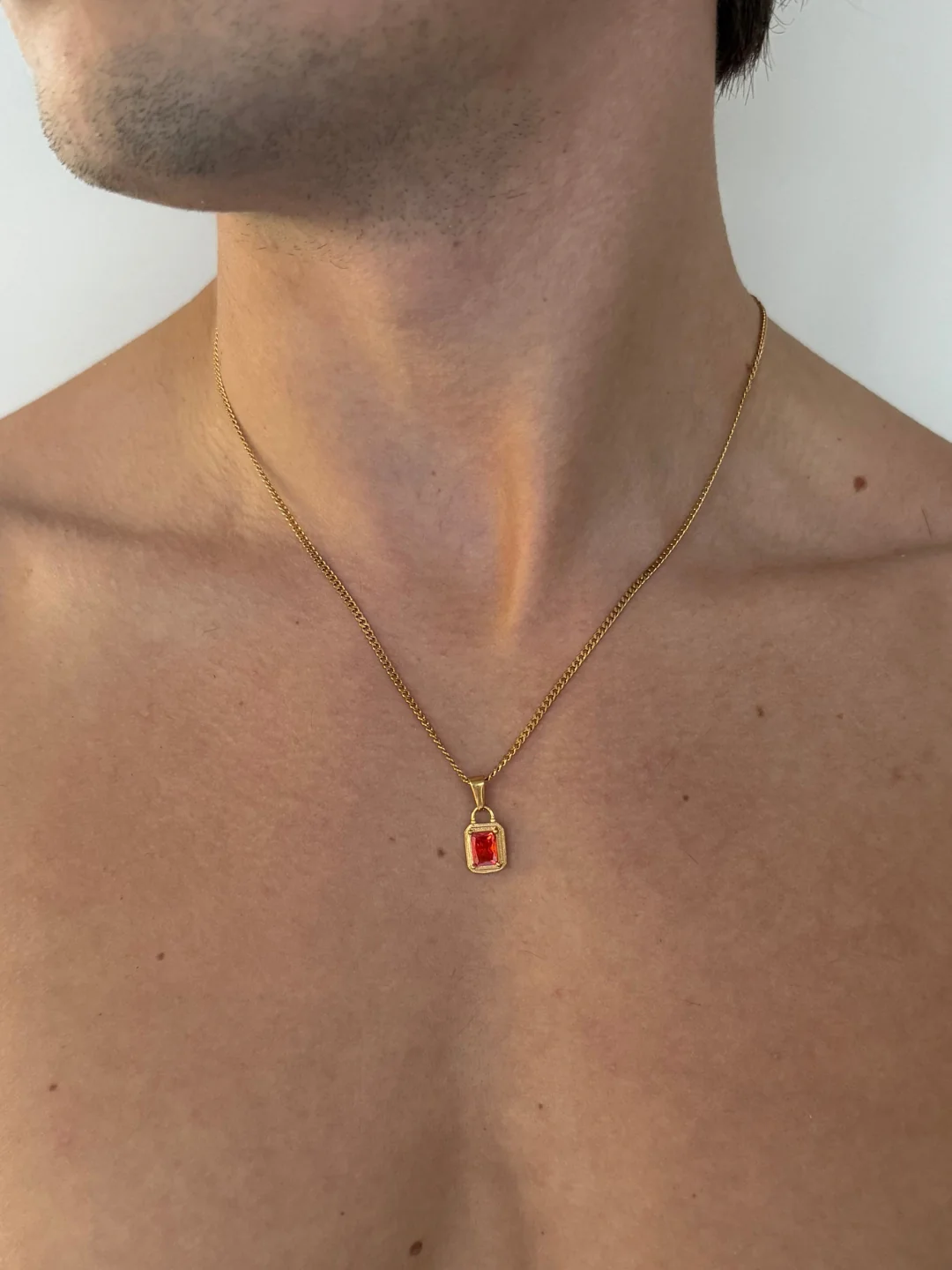 RED GEMSTONE CHAIN | 18K Gold - Image 8