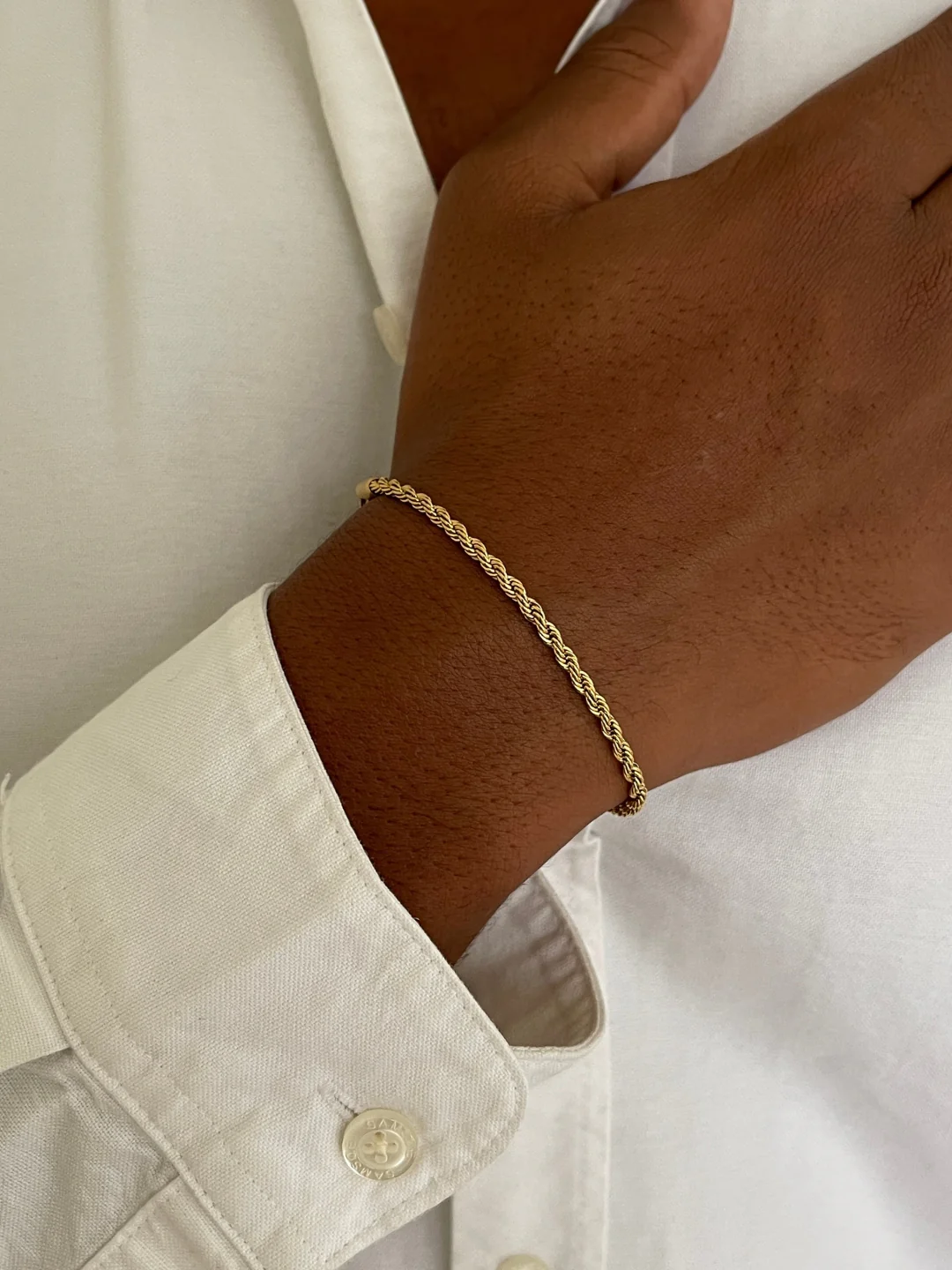 ROPE BRACELET 3MM | 18K Gold - Image 4