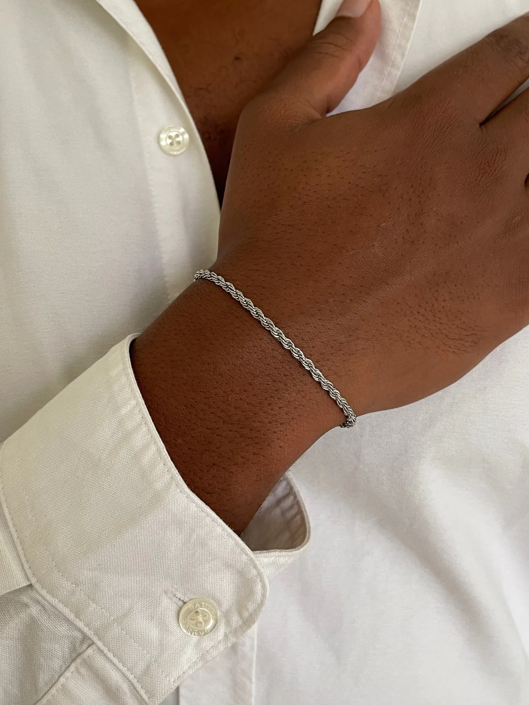 ROPE BRACELET 3MM | Silver - Image 4