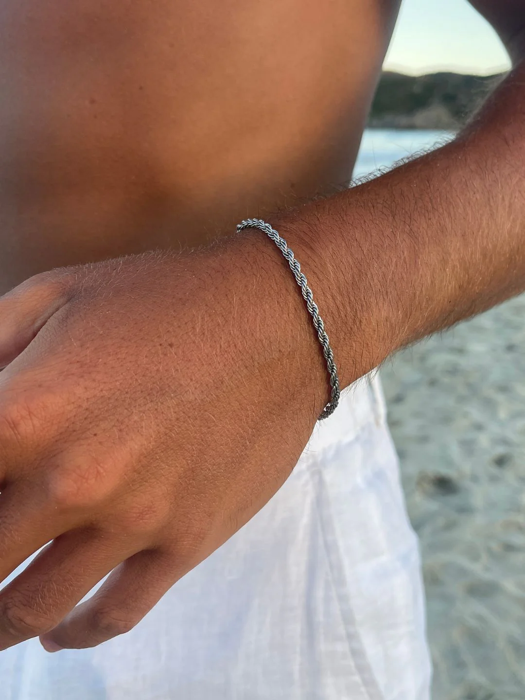 ROPE BRACELET 3MM | Silver - Image 5