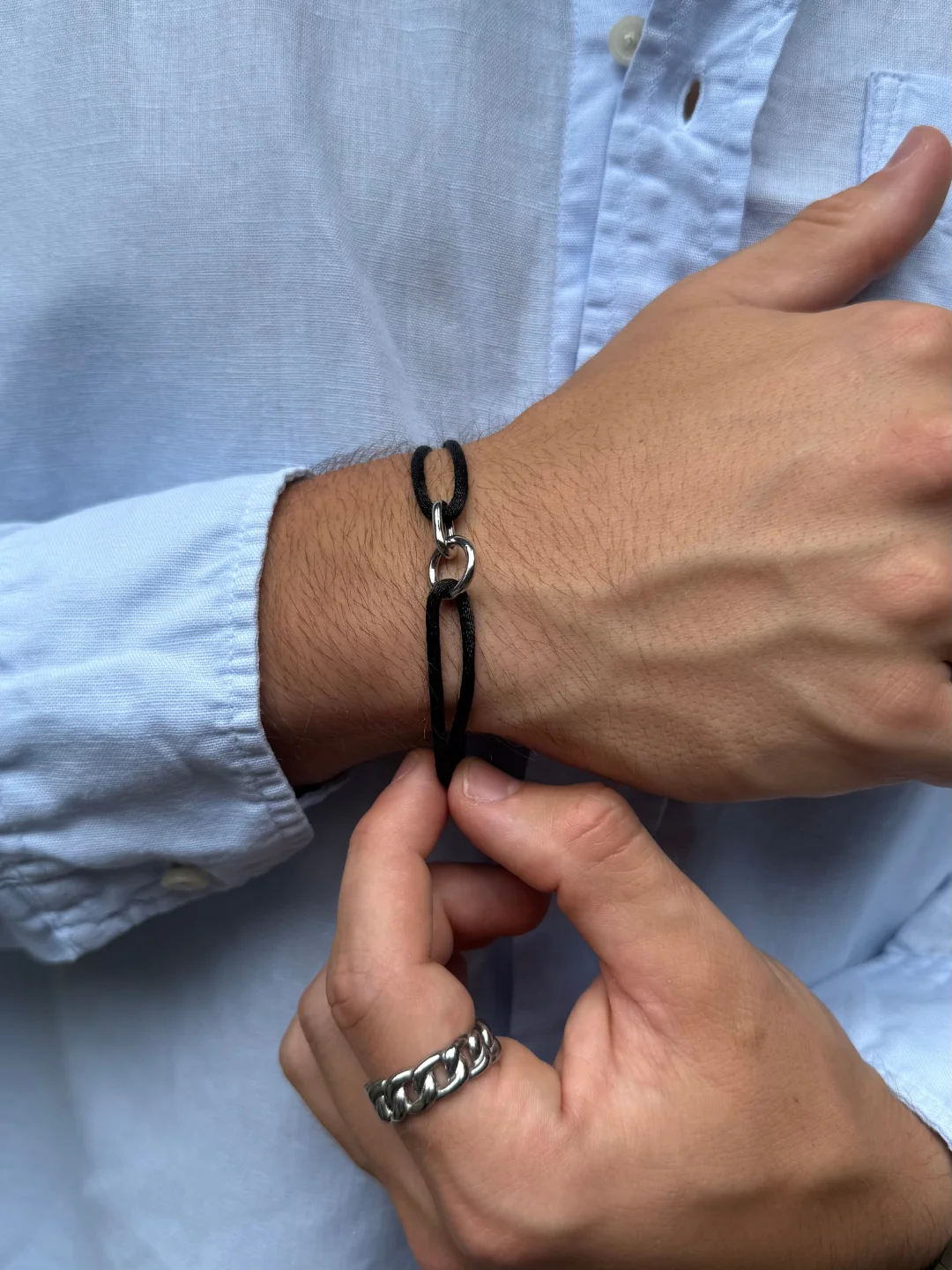 MIDNIGHT UNITY BRACELET | Silver - Image 5