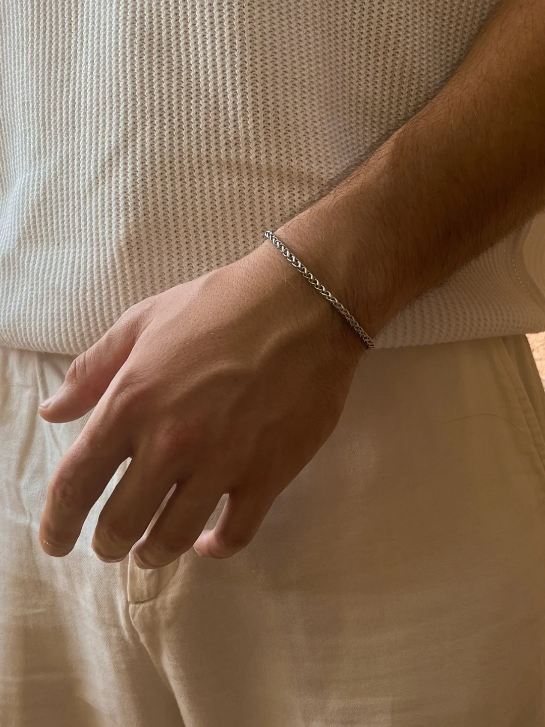 WHEAT BRACELET 3MM | Silver - Image 2