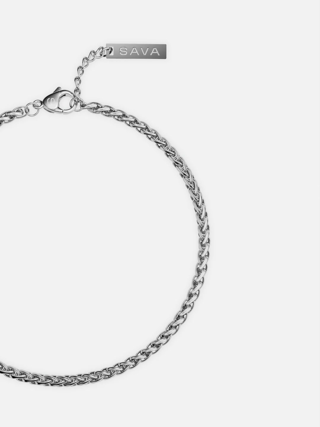 WHEAT BRACELET 3MM | Silver - Image 3