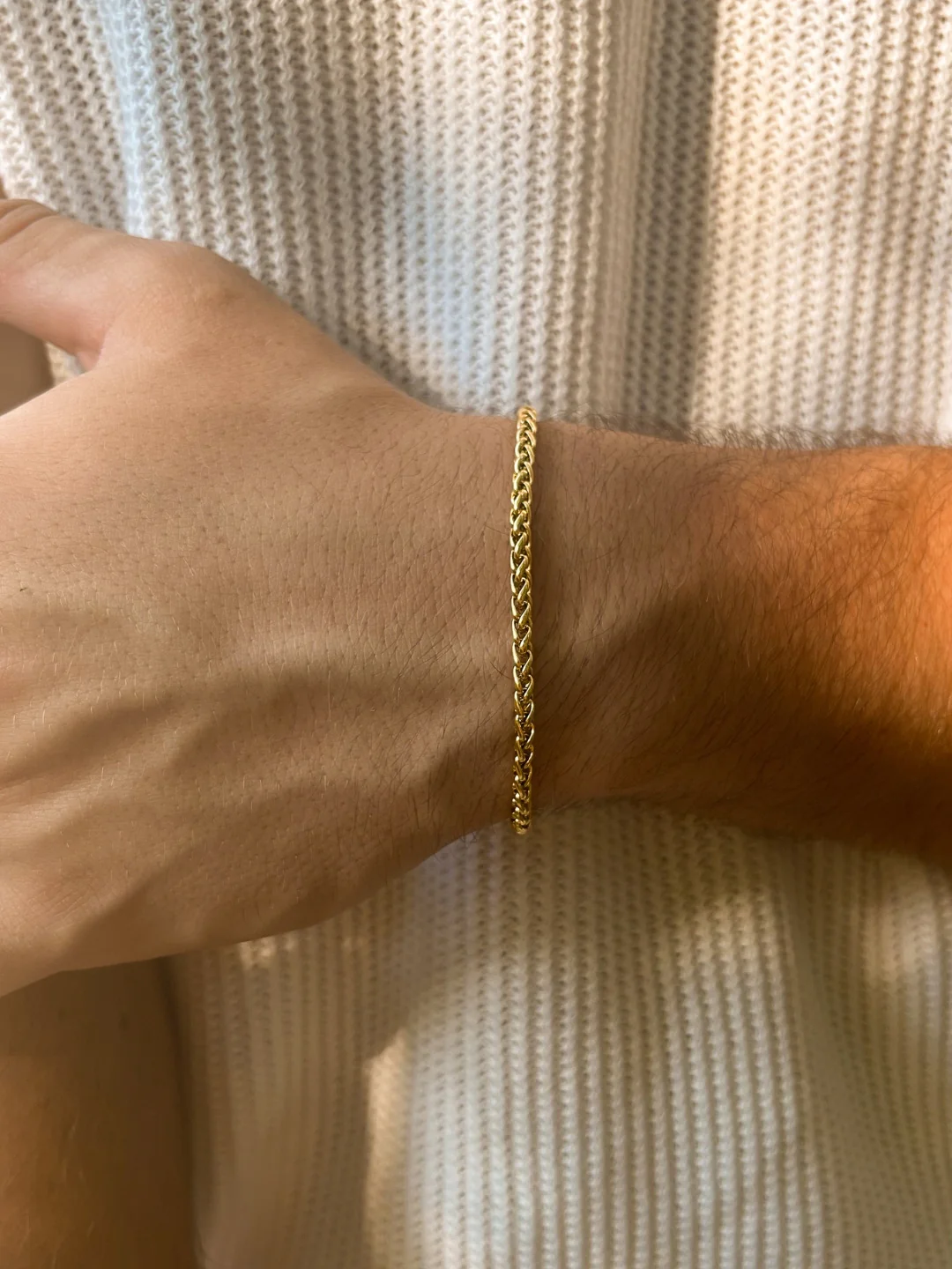 WHEAT BRACELET 3MM | 18K Gold - Image 4