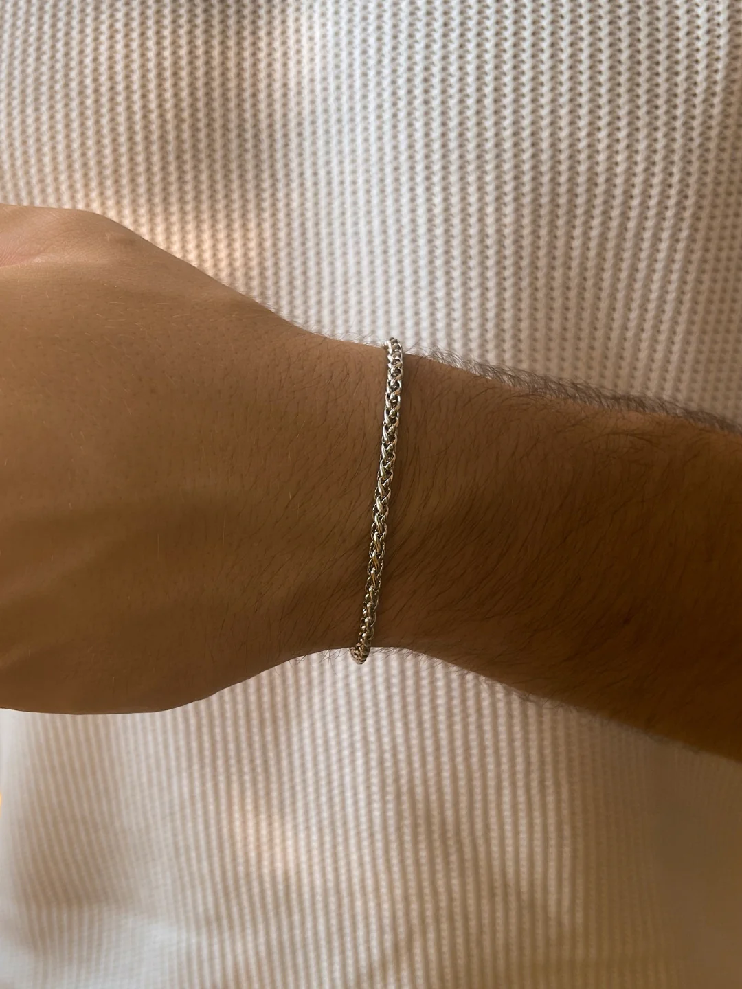 WHEAT BRACELET 3MM | Silver - Image 4