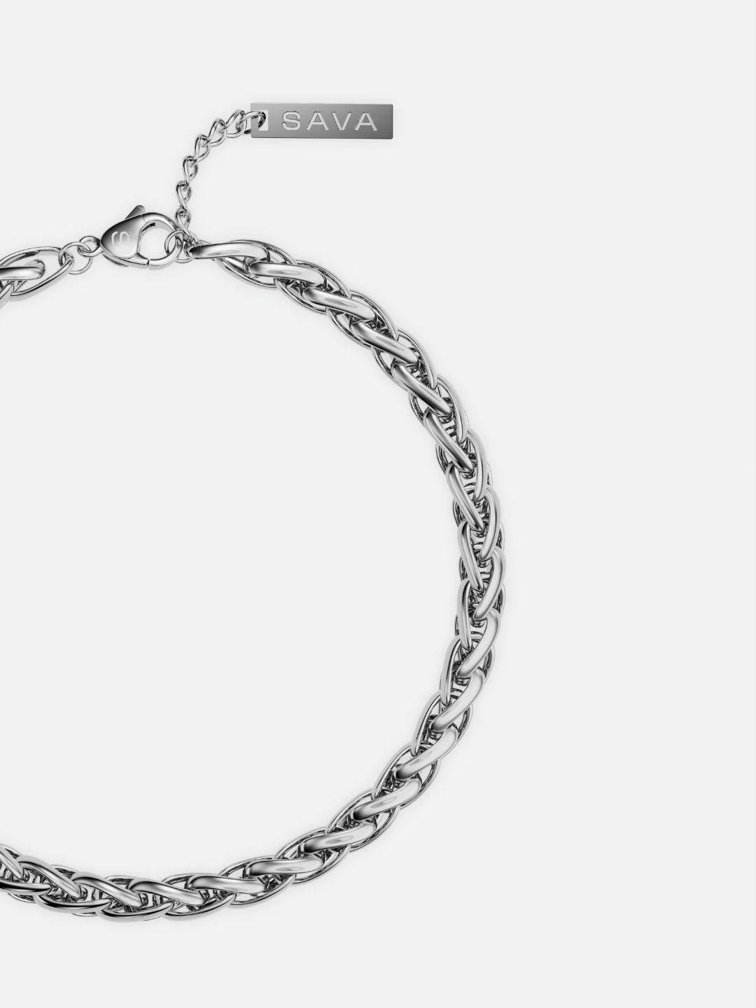 WHEAT BRACELET 5MM | Silver - Image 3