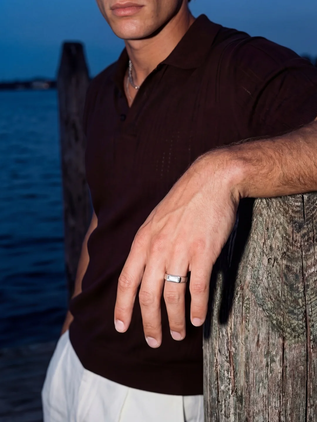 WHITE COMO RING | Silver - Image 4