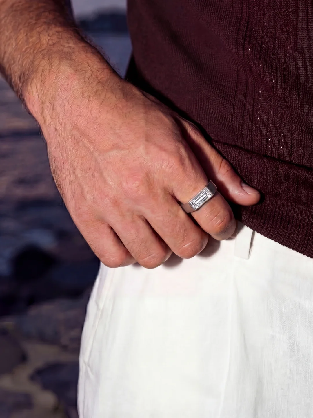 WHITE COMO RING | Silver - Image 5