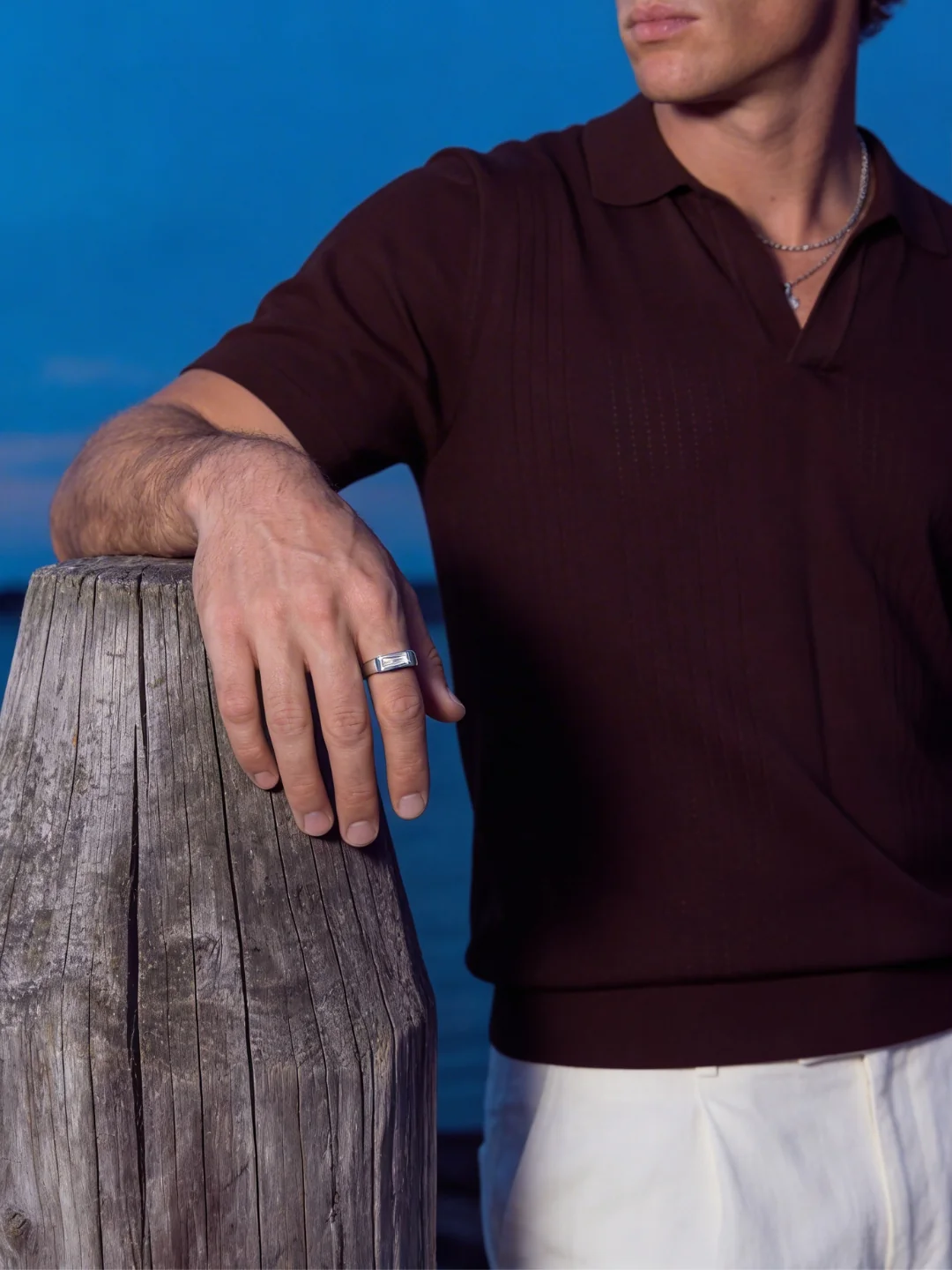 WHITE COMO RING | Silver - Image 6
