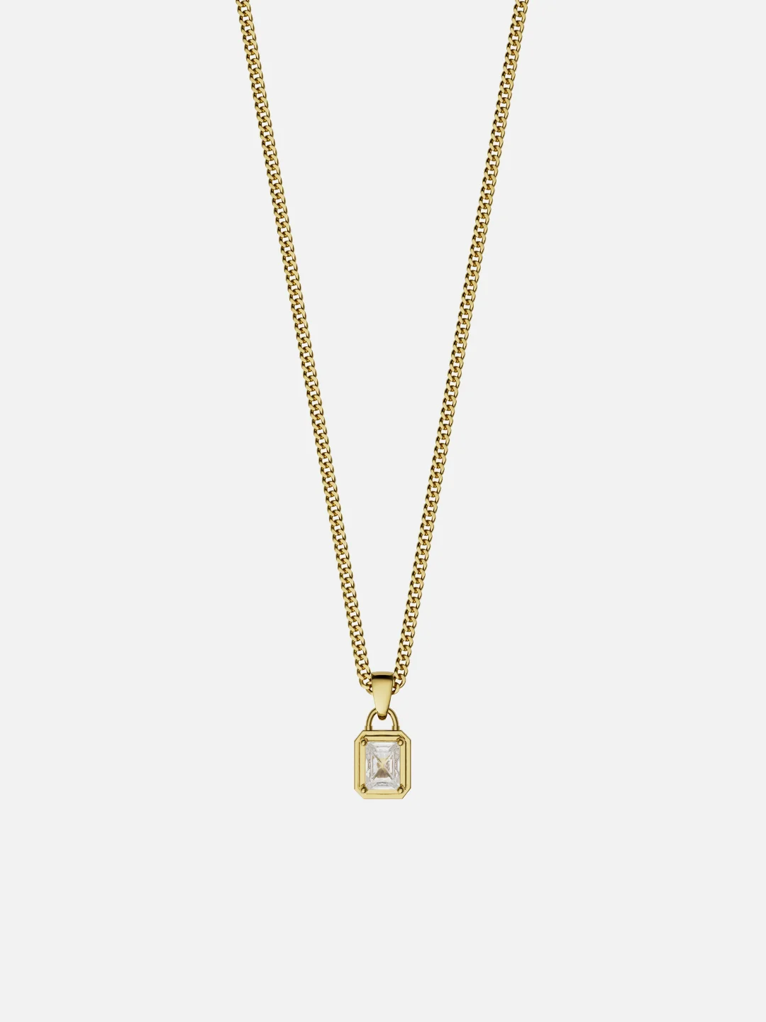 WHITE GEMSTONE CHAIN | 18K Gold