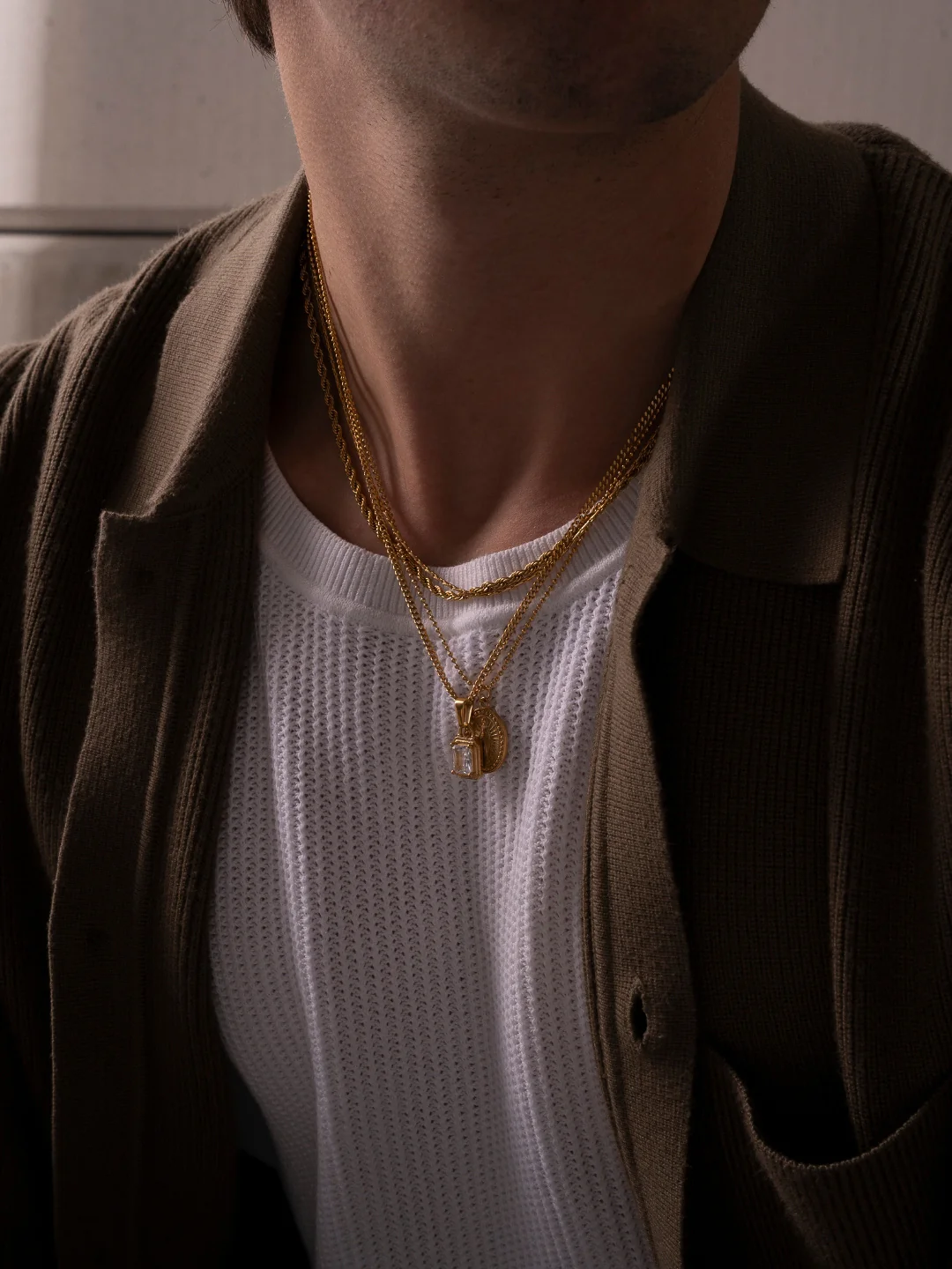 WHITE GEMSTONE CHAIN | 18K Gold - Image 7